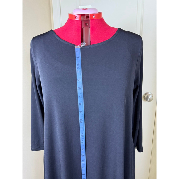 Women's Nina Leonard Black Dress XL - Picture 10 of 12